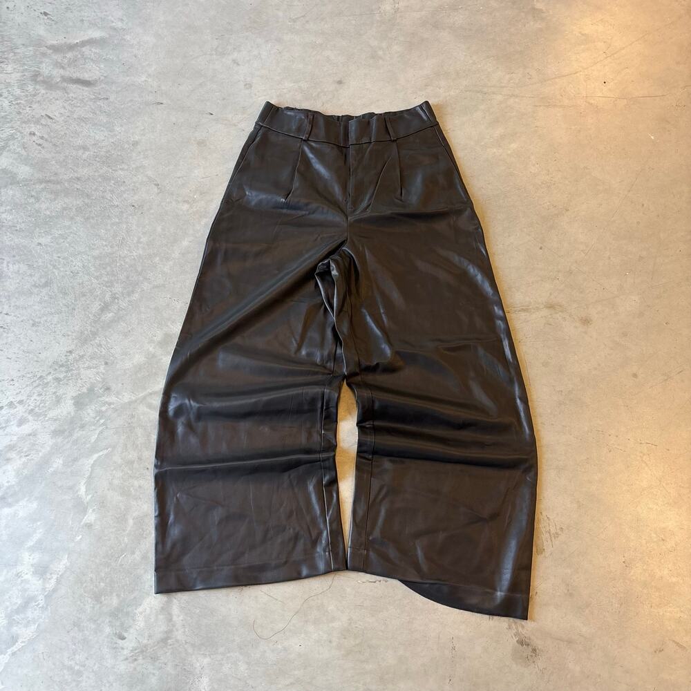 vintage rick owens style baggy leather pants